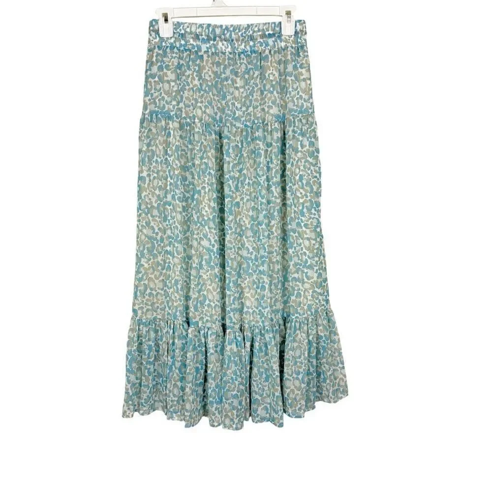 DKNY Animal Print Maxi Skirt - Size XS